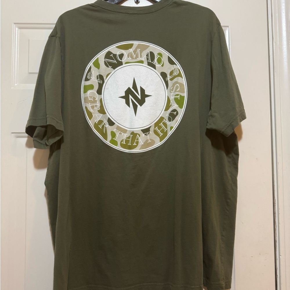 Nomad Army Green Graphic Tee